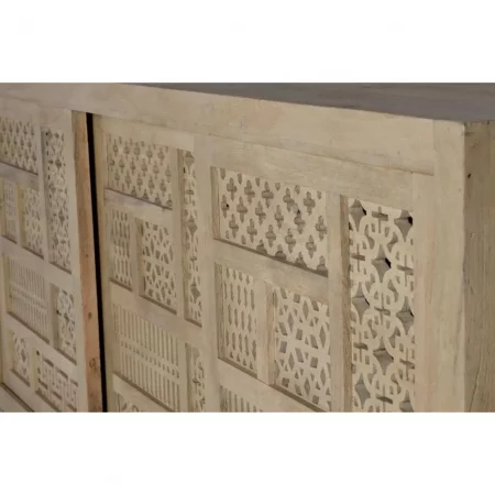 Aparador de Madera Mango con 3 Puertas Correderas y Base de Metal - Giner y Colomer (7)