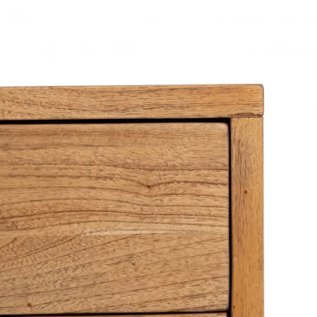 Aparador de Madera Mindi Miel 1 puerta 3 cajones - IXA (11)