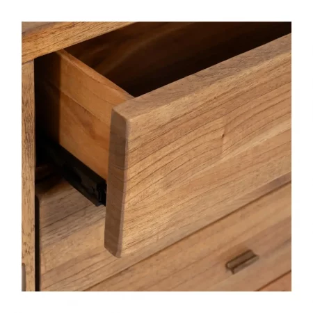 Aparador de Madera Mindi Miel 1 puerta 3 cajones - IXA (9)