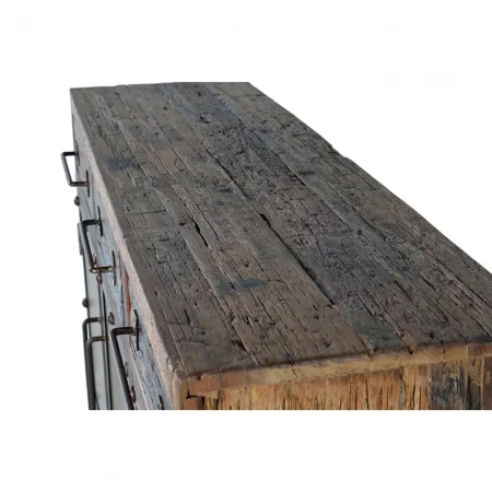 Aparador de Madera Traviesa Ferrocarril Reciclada con 3 Puertas + 3 Cajones - Giner y Colomer (5)