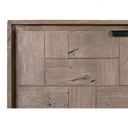 Aparador de Madera de Acacia Contemporanea 3 Cajones de Chapa de Piedra 2 Puertas - Giner y Colomer (5)