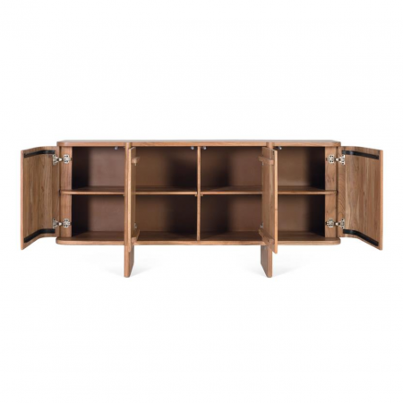 Aparador de Madera de Acacia de 4 Puertas - Giner y Colomer (6)