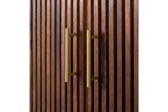 Aparador de Madera de Mango Blanco y Nogal 150x40x86 Cm - Giner y Colomer (1)