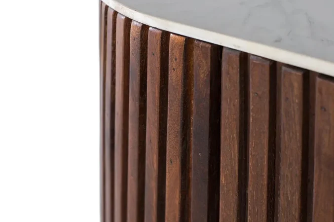 Aparador de Madera de Mango Blanco y Nogal 150x40x86 Cm - Giner y Colomer (7)