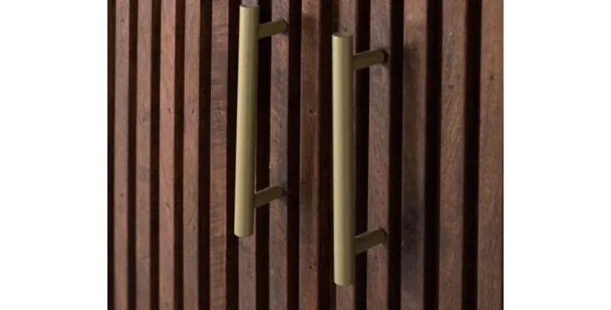 Aparador de Madera de Mango Blanco y Nogal 160x40x51 Cm - Giner y Colomer (6)