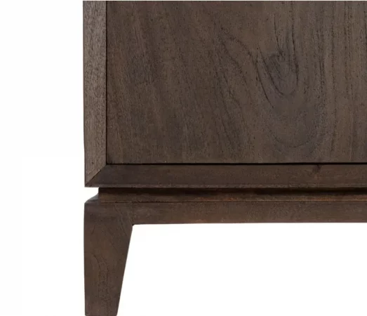 Aparador de Madera de Mango con 2 Puertas 47x63,5 cm y Patas de 12 cm – Diseño Moderno y Elegante - MOVIL (4)