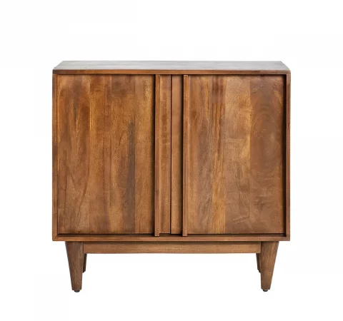 Aparador de Madera de Mango con Puertas 43x61,5cm y Patas Altas 16cm – Diseño Retro Elegante - MOVIL (1)