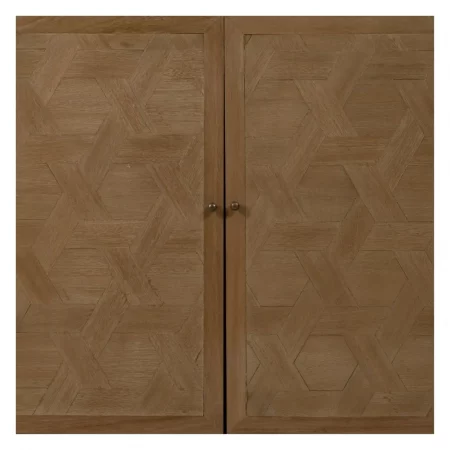 Aparador de Madera de Paulonia Natrual 4 Puertas - IXIA (4)