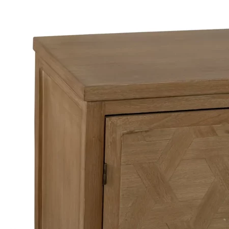 Aparador de Madera de Paulonia Natrual 4 Puertas - IXIA (5)