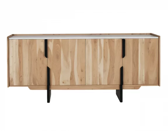 Aparador de madera maciza de acacia - 180 cm-MOVIL (1)