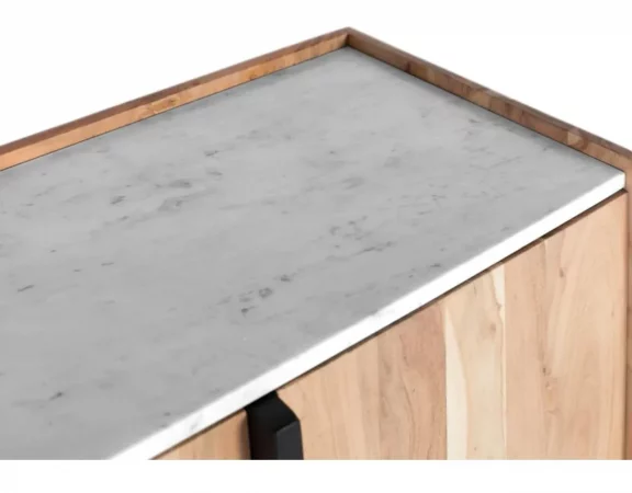 Aparador de madera maciza de acacia - 180 cm-MOVIL (5)