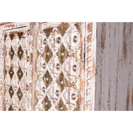 Armario 2 Puertas Madera Mango Macizo Detalles Bronce 90x40x180 - Giner y Colomer (6)