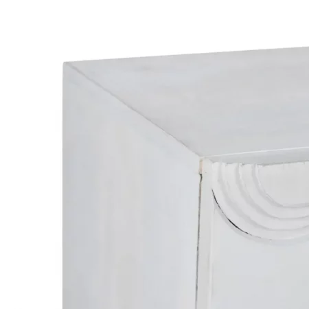 Armario Blanco-Oro Madera Metal Salón 92x43x116 Cm - IXIA (8)