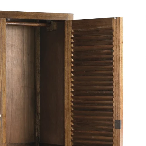 Armario Doble Mod. Marco Polo 2 Puertas + 3 Cajones Madera Mindi Colección Star 108x50x200 Cm - Moycor (5)