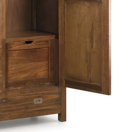 Armario Doble Mod. Marco Polo 2 Puertas + 3 Cajones Madera Mindi Colección Star 108x50x200 Cm - Moycor (6)