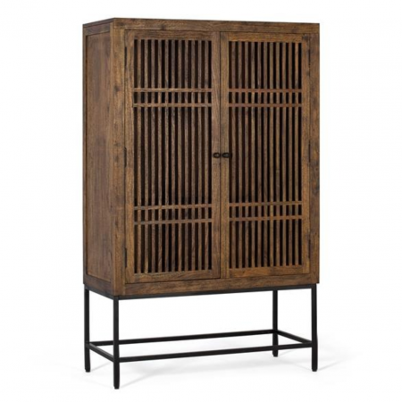 Armario Madera Acacia Base Metal - Giner y Colomer - 1