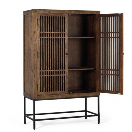 Armario Madera Acacia Base Metal - Giner y Colomer - 3