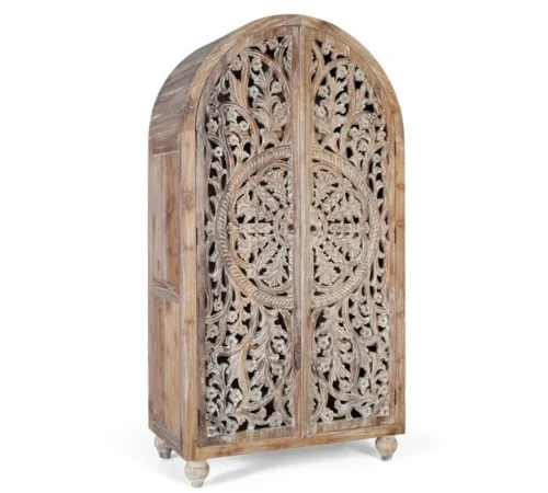 Armario Madera Maciza de Teka 100x50x188 Cm - Giner y Colomer (3)