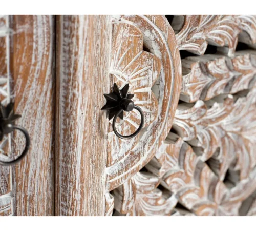 Armario Madera Maciza de Teka 100x50x188 Cm - Giner y Colomer (6)