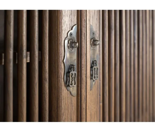 Armario Madera Maciza de Teka 96x43x176 Cm - Giner y Colomer (1)