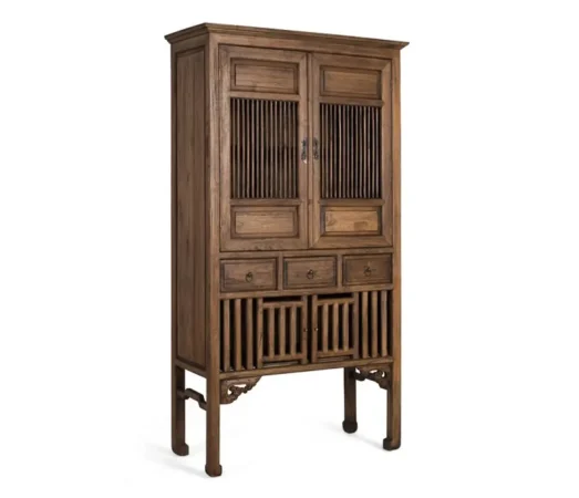 Armario Madera Maciza de Teka 96x43x176 Cm - Giner y Colomer (3)