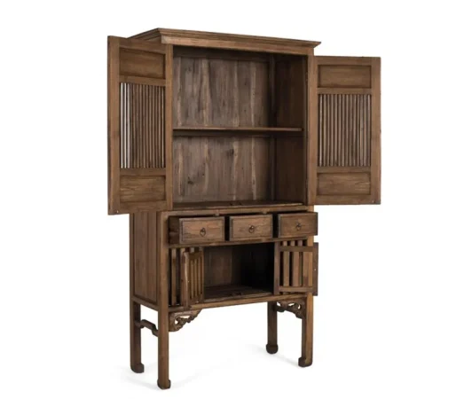 Armario Madera Maciza de Teka 96x43x176 Cm - Giner y Colomer (6)