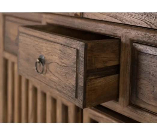 Armario Madera Maciza de Teka 96x43x176 Cm - Giner y Colomer (7)