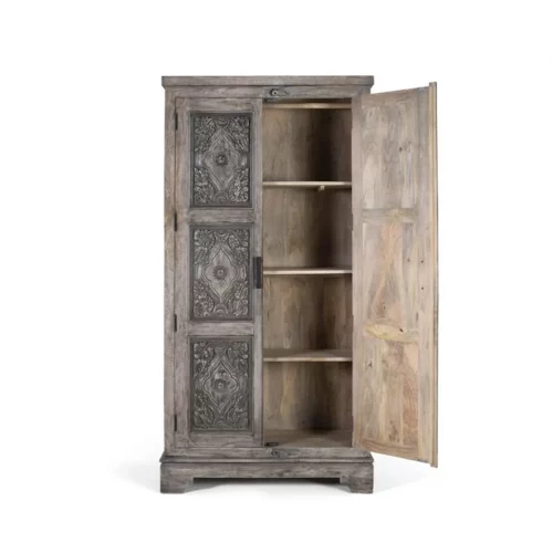 Armario Madera Mango 100x52x195 Cm - Giner y Colomer (1)