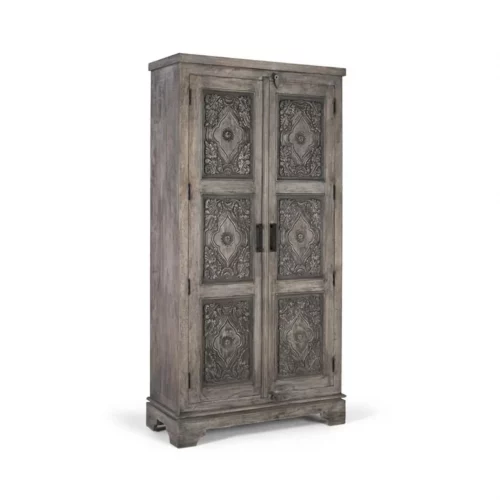 Armario Madera Mango 100x52x195 Cm - Giner y Colomer (2)