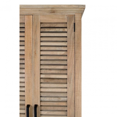 Armario Madera Mango Natural 4 Puertas Batientes 150x50x190 - Giner y Colomer - 5