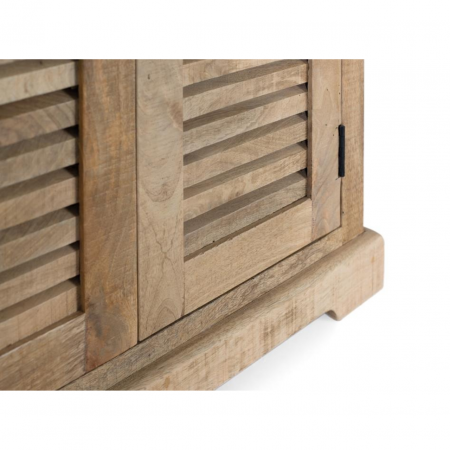 Armario Madera Mango Natural 4 Puertas Batientes 150x50x190 - Giner y Colomer - 6