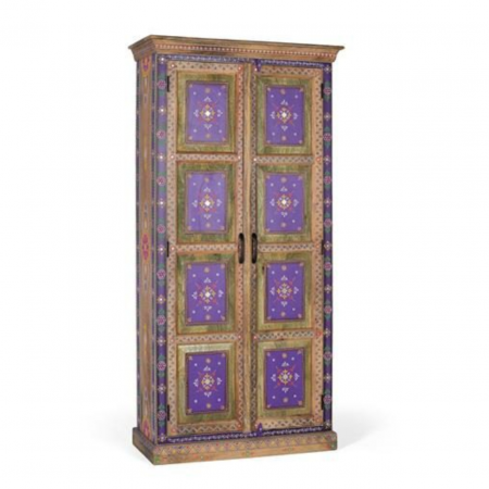 Armario Madera Mango Pintado a Mano Multicolor 2 Puertas - Giner y Colomer - 2