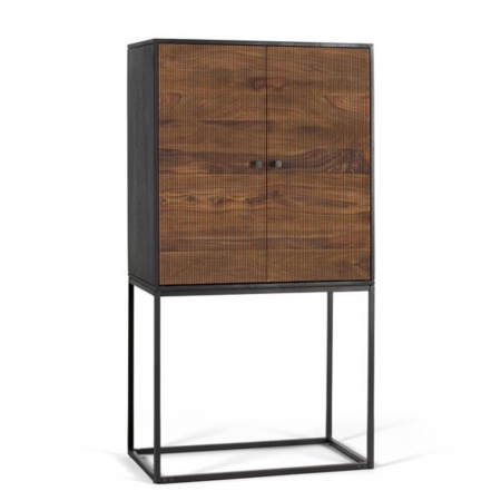 Armario Madera PalisandroMango Base Metal - Giner y Colomer - 1