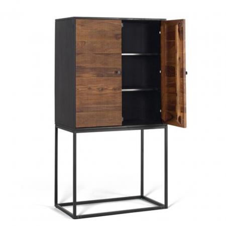 Armario Madera PalisandroMango Base Metal - Giner y Colomer - 3