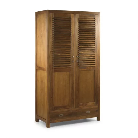 Armario Mod. Marco Polo 2 Puertas + 1 Cajón Madera Mindi Colección Star 108x50x200 Cm - Moycor (1)