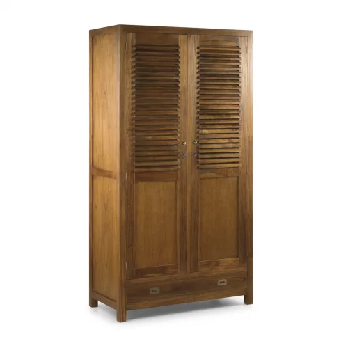 Armario Mod. Marco Polo 2 Puertas + 1 Cajón Madera Mindi Colección Star 108x50x200 Cm - Moycor (1)