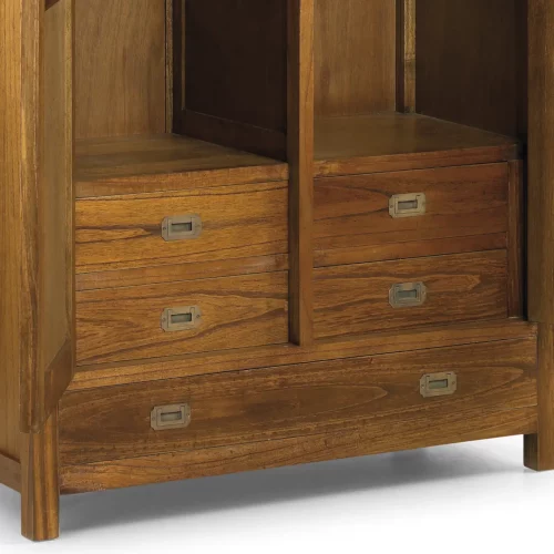 Armario Mod. Marco Polo 2 Puertas + 1 Cajón Madera Mindi Colección Star 108x50x200 Cm - Moycor (6)