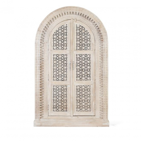 Armario con 2 Puertas Madera de Mango Color Decapé - Giner y Colomer - 1