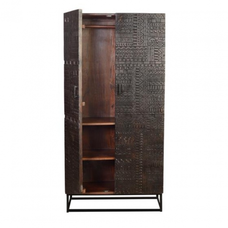 Armario con 2 Puertas en Madera de Mango y Base de Hierro - Giner y Colomer - 3