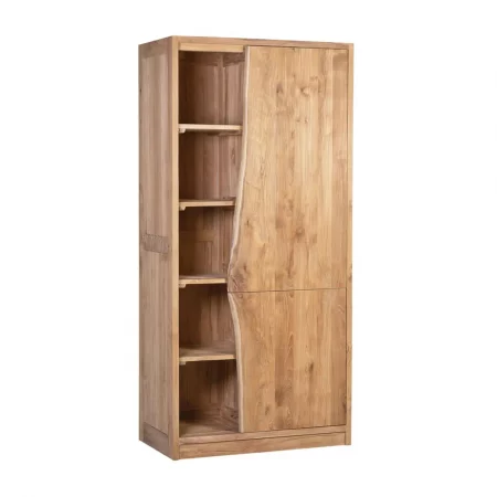 Armario de 2 Puertas de Madera de Teca 90x50x190 Cm - Moycor (1)