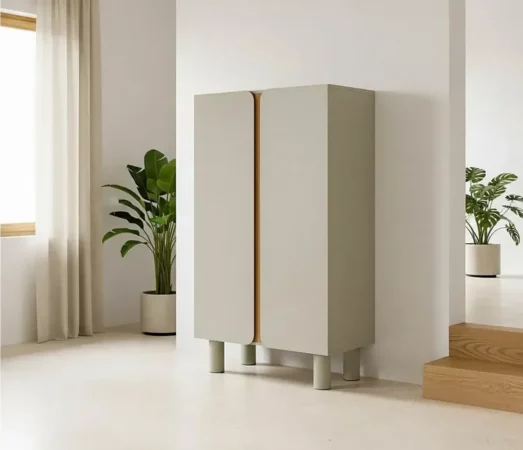 Armario de DM Taupe 80x40x137 Cm - IXIA (1)