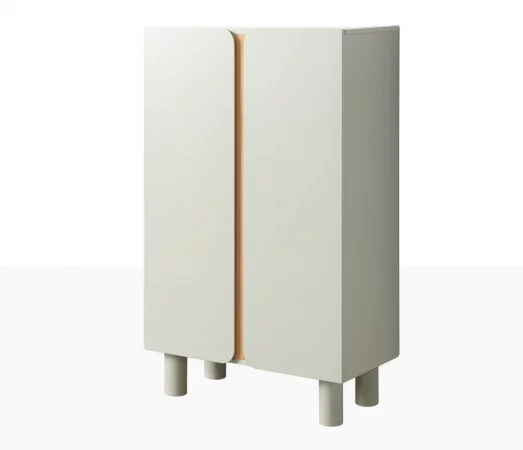 Armario de DM Taupe 80x40x137 Cm - IXIA (4)