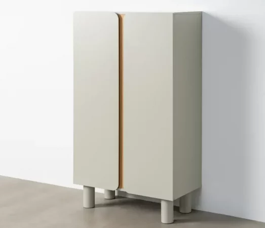 Armario de DM Taupe 80x40x137 Cm - IXIA (5)