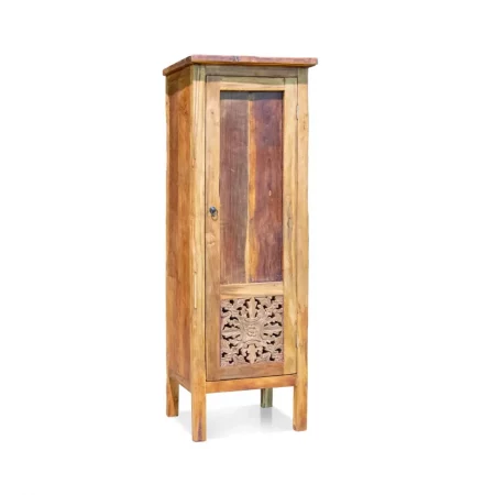 Armario de Madera de Teca Maciza Rustico 1 Puerta - Moycor (1)