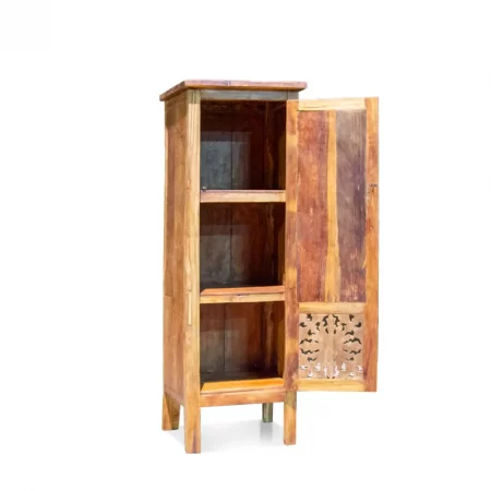 Armario de Madera de Teca Maciza Rustico 1 Puerta - Moycor (2)