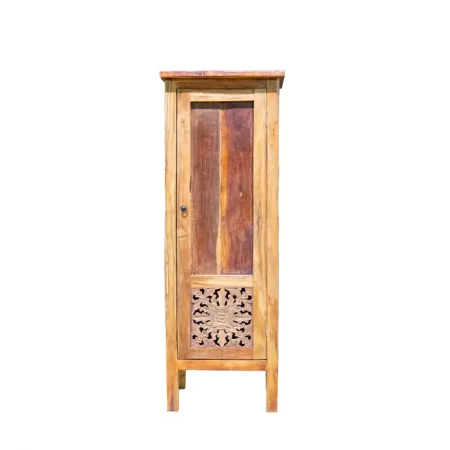 Armario de Madera de Teca Maciza Rustico 1 Puerta - Moycor (3)