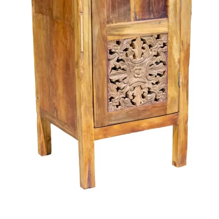 Armario de Madera de Teca Maciza Rustico 1 Puerta - Moycor (5)