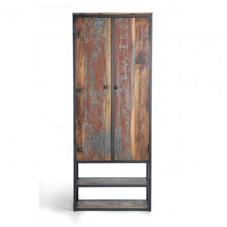 Armario en Madera Reciclada con 2 Puertas - Giner y Colomer - 3