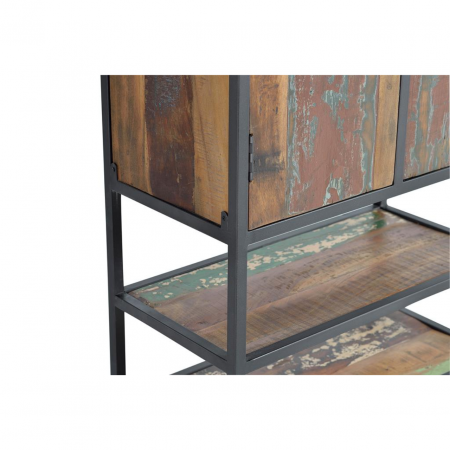 Armario en Madera Reciclada con 2 Puertas - Giner y Colomer - 6