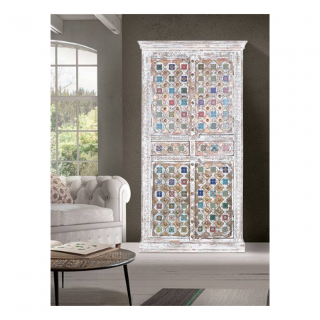 Armario en Madera de Mango con 4 Puertas y 2 Cajones - Giner y Colomer - 1